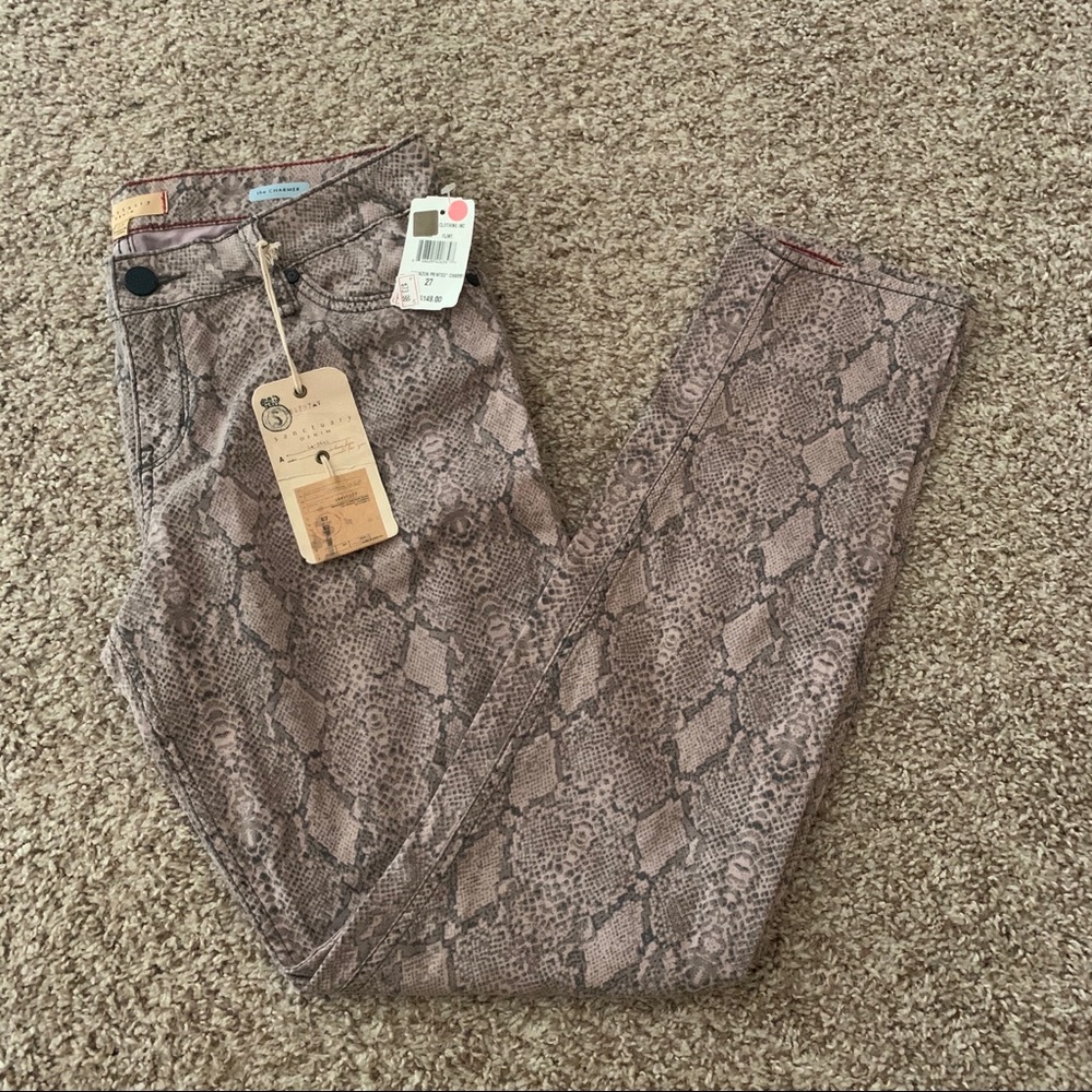 Sanctuary Denim Snake Skin Print Jeans